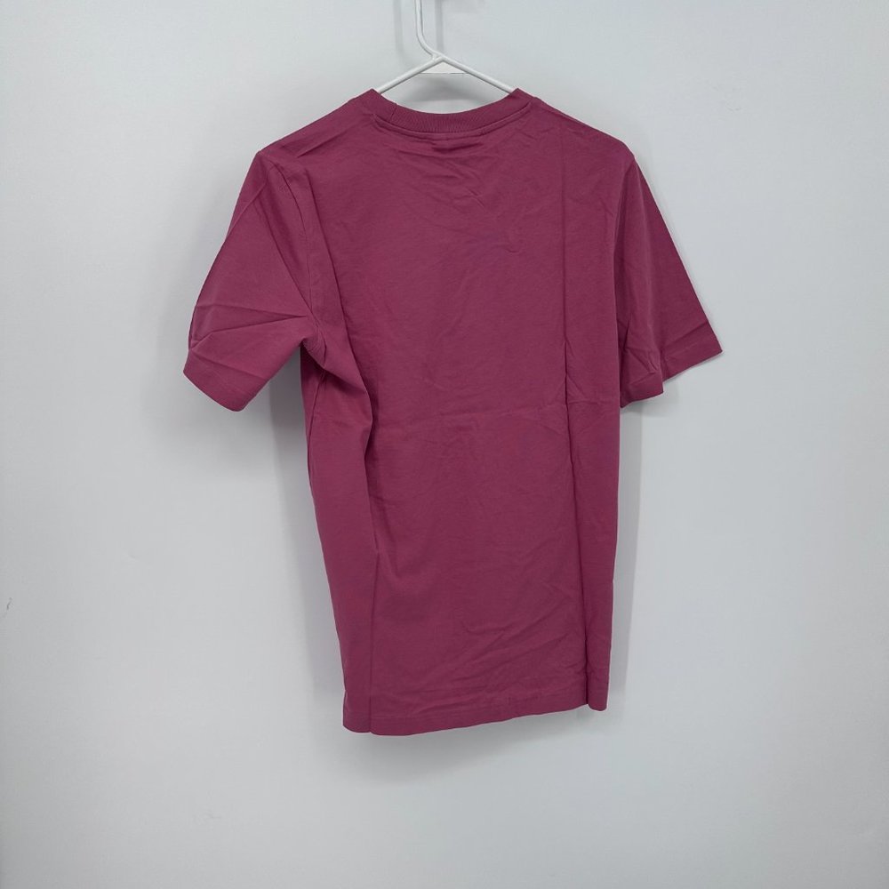 Men's Adidas Pink Trefoil Essentials Tee S - Picture 2 of 5